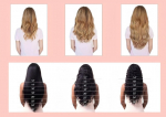Clip-in naturaalsed juuksepikendused 55 cm, 90 g, pruun, 7 salku