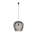 Ripplamp Nowodvorski Haiti, must, bambus, E27, 43 cm