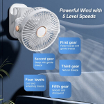 Klambriga laetav USB ventilaator