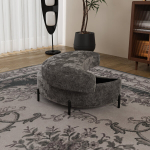 Poolkuu tumba hoiukastiga, Chenille, hall, 1 tk