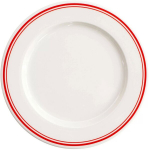 Verlo Forte Rivo lame taldrik, 21 cm, punase triibuga