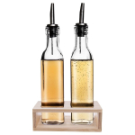 &Otilde;li- ja &auml;&auml;dikapudelite komplekt, 3 tk. Orion, Aliejaus ir acto butelių rinkinys stiklinė su dozatorius stove 2x 300 ml 3 vnt.