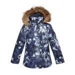 Huppa T&uuml;drukute talvejope ANNE, navy pattern