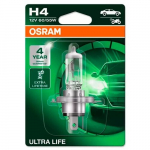 Halogeenlamp H4, 12V, 60/55W, ULTRA LIFE seeria