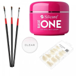 K&uuml;&uuml;nte pikendamise komplekt Silcare Clear k&uuml;&uuml;negeel, 50 g, N12