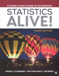 Student Study Guide to Accompany Statistics Alive! 3rd Revised edition