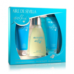 Komplekt Aire de Sevilla Azul Fresh naistele: tualettvesi, 100 ml + kehakreem, 150 ml + koorija, 150 ml