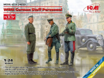 Liimitav mudel ICM 24020 WWII German Staff Personnel 1/24