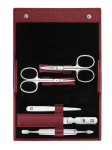 Zwilling Classic Inox Leather Case Red 5Pcs