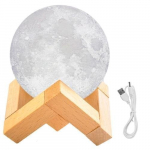 Laualamp Led Moon, valge, 120 mm