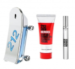 Kinkekomplekt meestele Carolina Herrera 212 Men Heroes: tualettvesi EDT 90 ml + tualettvesi EDT 10 ml + du&scaron;igeel 100 ml&nbsp;