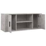 vidaXL telerikapp, betoonhall, 100 x 35 x 40 cm, tehispuit