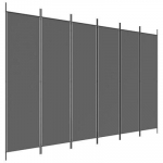 vidaXL 6 paneeliga ruumijagaja, antratsiithall, 300x200 cm, kangas
