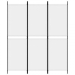 vidaXL 3 paneeliga ruumijagaja, valge, 150 x 180 cm, kangas
