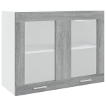 Rippkapp klaasist, hall tamm, 80 x 31 x 60cm, puit
