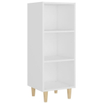 vidaXL puhvetkapp, valge, 34,5 x 32,5 x 90 cm, tehispuit