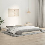 vidaXL voodiraam, valge, 160 x 200 cm, m&auml;nnipuit