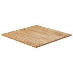 vidaXL kandiline lauaplaat, helepruun, 90x90x1,5 cm, t&ouml;&ouml;deldud tamm