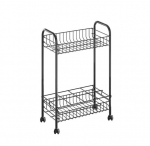 K&ouml;&ouml;gik&auml;ru ratastel pudelihoidjaga, must 41 x 23 x 63 cm