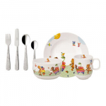 Lasten&otilde;ude komplekt Villeroy & Boch Hungry as a Bear, 7-osaline, portselan, n&otilde;udepesumasinakindel