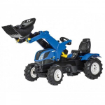 Rolly Toys rollyFarmtrac New Hollandi pedaaltraktor kopa ja pumbatavate ratastega
