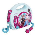 LEXIBOOK - THE QUEEN OF SNOW - CD Player Karaoke Kid with 2 microphones
