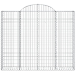 vidaXL kaarekujulised gabioonkorvid 2 tk, 200x30x160/180 cm, raud