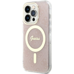 Croco kollektsiooni Guess &uuml;mbris iPhone 14 6.1 GUHCP14SHGCRHP roosa k&otilde;va&uuml;mbrisele