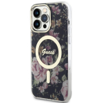 Guess &uuml;mbris iPhone 14 Plus 6.7 GUHCP14MHDGTPK must k&otilde;va&uuml;mbris Rhinestone Triangle jaoks
