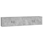 vidaXL seina telerikapid 2 tk, betoonhall, 100x34,5x40 cm