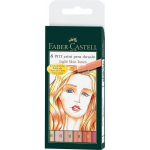 Sulepeade komplekt Faber Castell Pitt India ink FC, 6 tk.