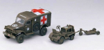 Liimitav mudel Academy 13403 US Ambulance & Tractor 1/72