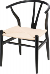 Wicker Color naturaalne/must tool inspireeritud Wishbone'ist