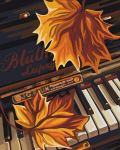 Maalimine numbrite j&auml;rgi - maalimise komplekt 40x50 cm. "Maple Leaf"