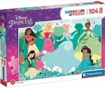 Puzzle 104 elementi MAXI Disney printsessid