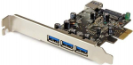 PCI Expressi nelja USB 3.0 portiga kaart - STARTECH - PCIe USB adapter UASP-iga
