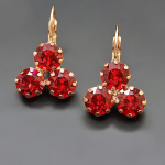 Naiste k&otilde;rvar&otilde;ngad DiamondSky &bdquo;Crystal Lady II Scarlet&ldquo; koos Swarovski kristallidega