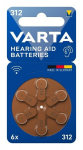 Varta nuppupatare ZA 312 1.4 V 6 tk (d) tsink-&otilde;hk kuuldeaparaadi patareid 312 Bli 6