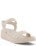 Naiste sandaalid Ecco Flowt Wedge LX Sandals, kreemjad