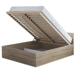 Voodi koos madratsi ja voodipesukastiga, 180x200 cm, sonoma v.