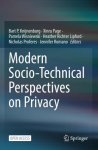 Modern Socio-Technical Perspectives on Privacy 1st ed. 2022
