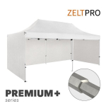 Pop-up telk Zeltpro Premium+, 3 x 6 m, valge