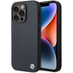 BMW BMHMP14XSLLNA iPhone 14 Pro Max 6.7 tume sinine/musta v&auml;rvi nahkdeksel Hot Stamp MagSafe