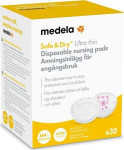 Rinnapatjade komplekt Medela, &uuml;hekordseks kasutamiseks, 30 tk, valge