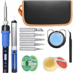 T&auml;pne kolbliitmikuga jootekolb LCD-ekraaniga, 5 otsikut, 100W