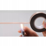 Teip Rosfix 0,18mm &ndash; Kuumakindel kuni 300&deg;C, Klaaskiust alus, Laius 40mm, Pikkus 10m