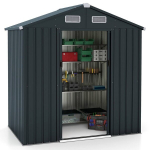Costway Aiakuur metallist ,182 x 129 x 197 cm | 3,25 m&sup3;, tumehall