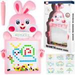 Montessori laste magnettahvel Magpad, Rabbit Pink
