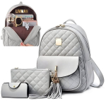 3in1 naiste kunstnahast kottide komplekt LIVMAN SC-5180 seljakoti, v&auml;ikese k&auml;ekoti ja kaarditaskuga