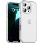 "IPAKY" Matt kaaned - l&auml;bipaistev, valge (iPhone 16 Pro)